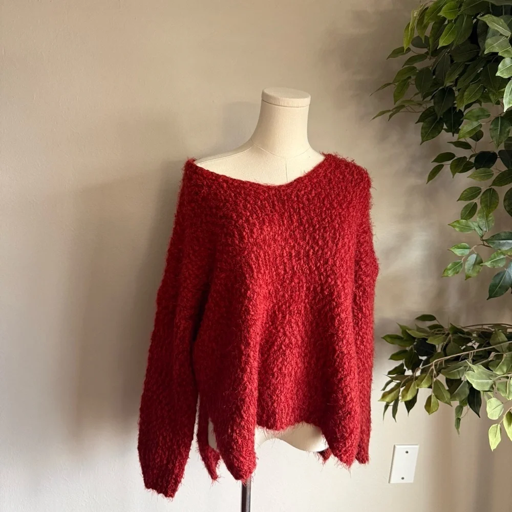 Altar’s State Red Oversized Fit Sweater Women’s Size XS/S